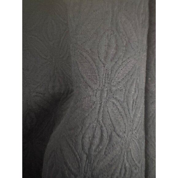 ZARA XS Navy A-Line Tapestry Fabric Skirt Pleats - Picture 11 of 14